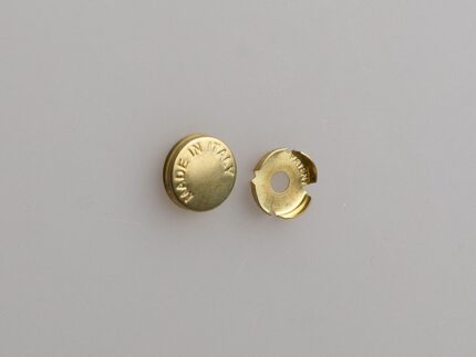 Заглушка на винт (SCR001), диаметр 14 мм, латунь полированная. SCR001.014.0006
