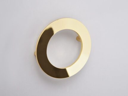 Мебельная ручка-кольцо, (WMN470) 80 мм, D 100 мм, золото глянцевое. WMN470.080.00GP