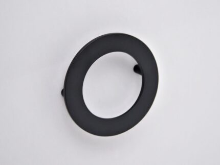 Мебельная ручка-кольцо, (WMN470) 80 мм, D 100 мм, черный матовый. WMN470.080.00N4