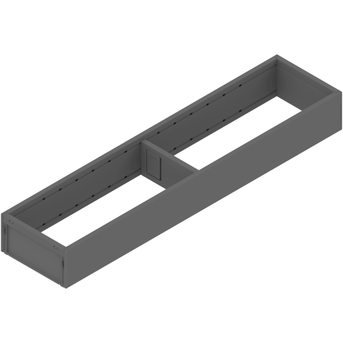 Рамка для столовых приборов AMBIA-LINE, 100 мм, в ящик шириной от 300 мм, глубиной 450 мм, серый орион. ZC7S450RS1