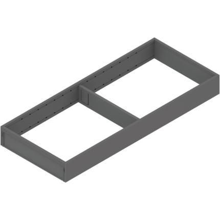 Рамка для столовых приборов AMBIA-LINE, 200 мм, в ящик шириной от 300 мм, глубиной 500 мм, серый орион. ZC7S500RS2