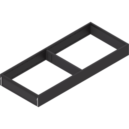 Рамка для столовых приборов AMBIA-LINE, 200 мм, в ящик шириной от 300 мм, глубиной 500 мм, терра-черный. ZC7S500RS2