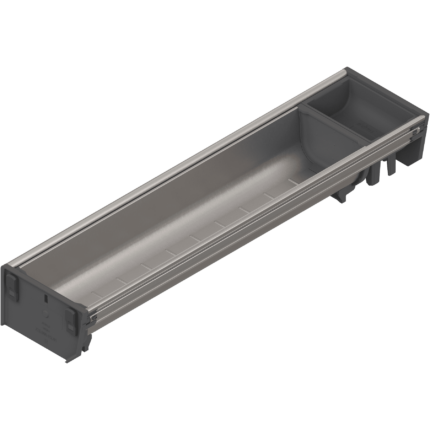 Комплект лотков для столовых приборов ORGA-LNE, в ящик шириной 275 мм, глубиной 450 мм, нержавеющая сталь/серый. ZSI.450BI1N